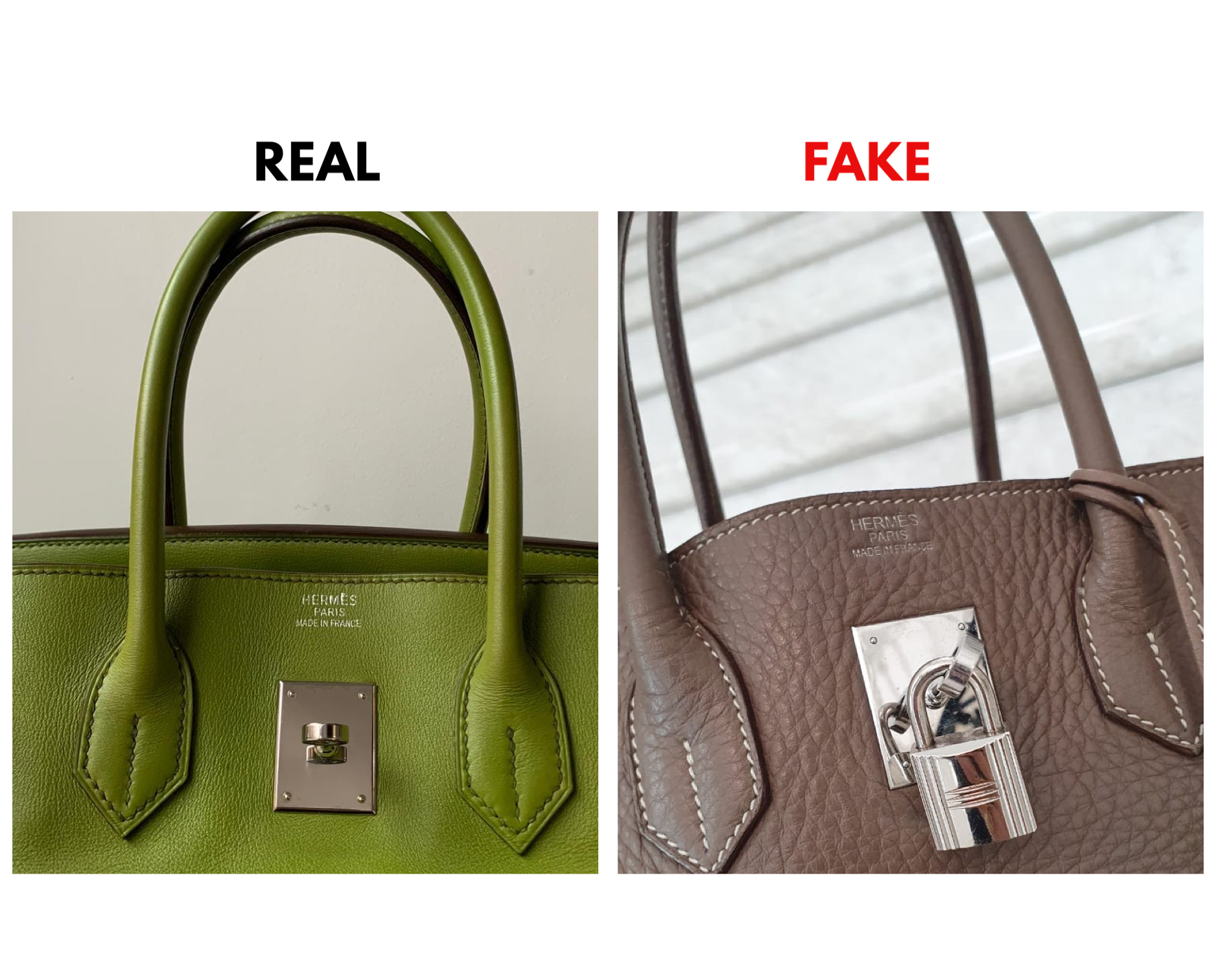 how to spot fake hermes bag