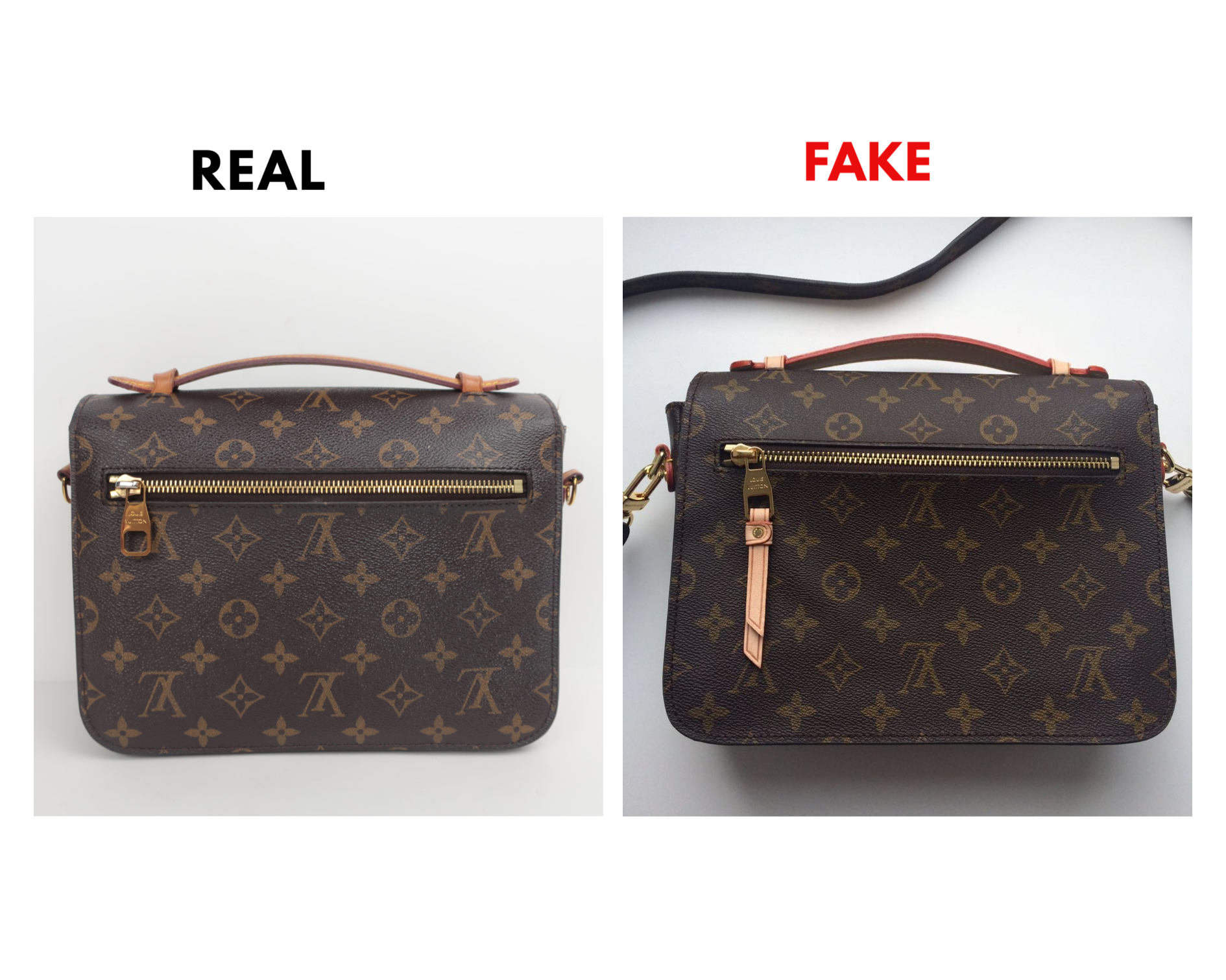 Louis Vuitton Pochette Metis Authentic vs Fake Guide 2023: How To