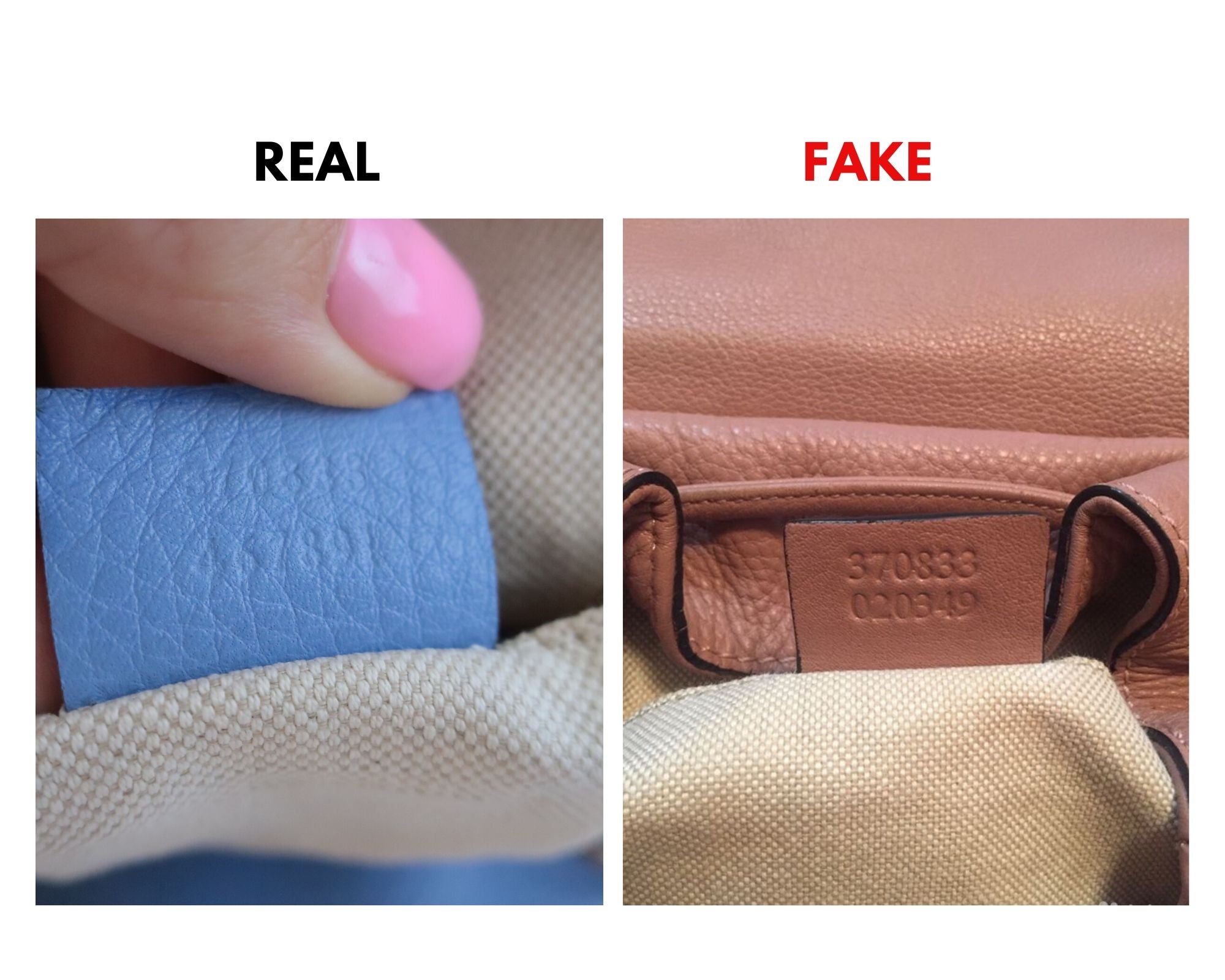 Gucci Bamboo Backpack: Real vs. Fake Comparison Serial Number 