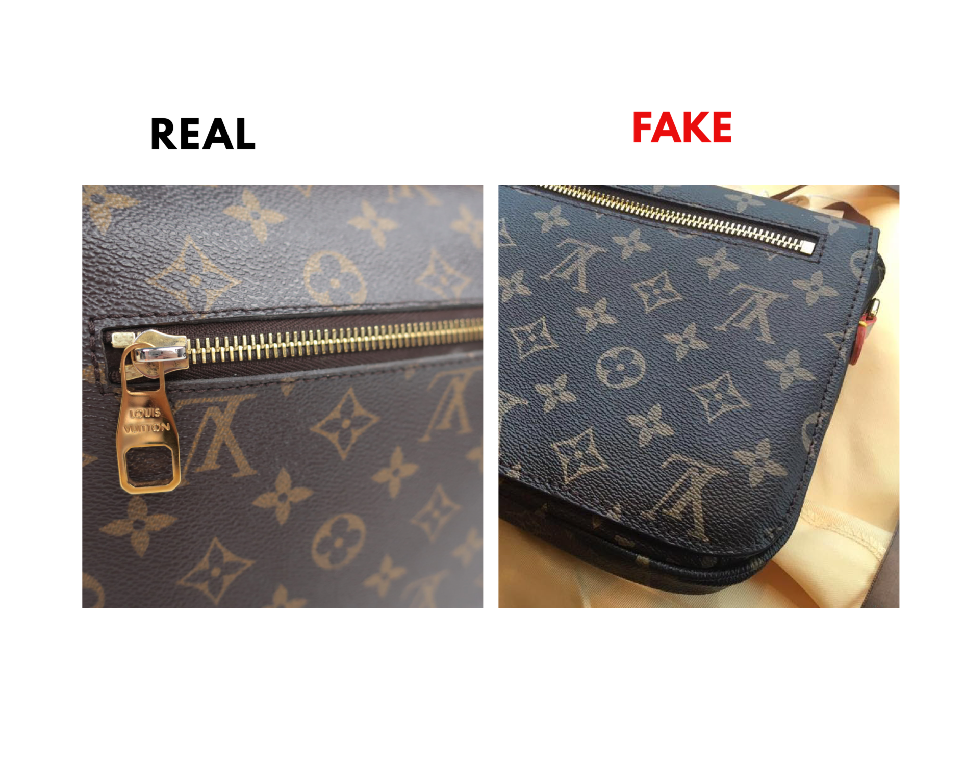 pochette metis real vs fake