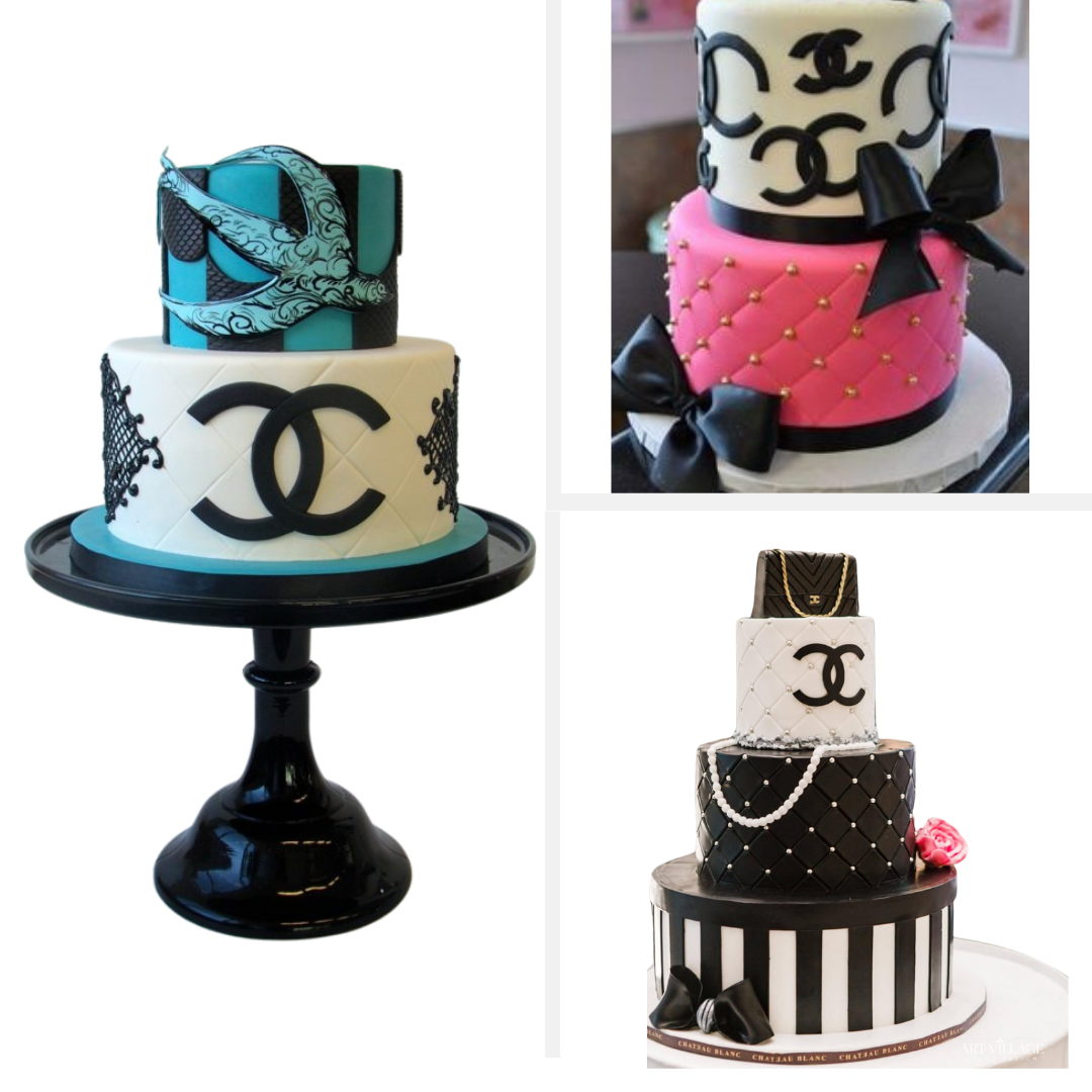 Trendy Chanel Cakes: Runway-Inspired Dessert Delights Art Deco Inspired Cake