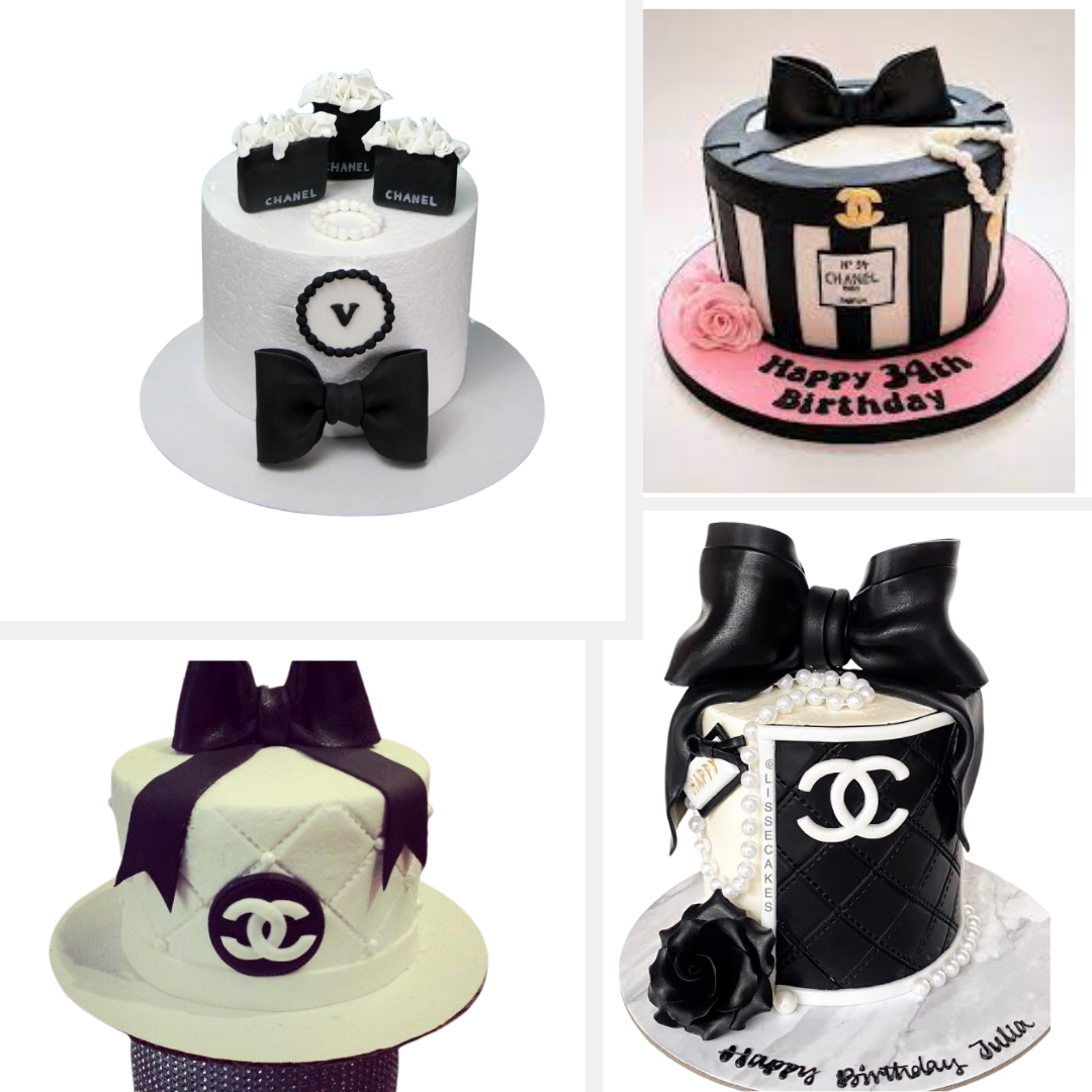 Trendy Chanel Cakes: Runway-Inspired Dessert Delights Bow Tie Detail Cake