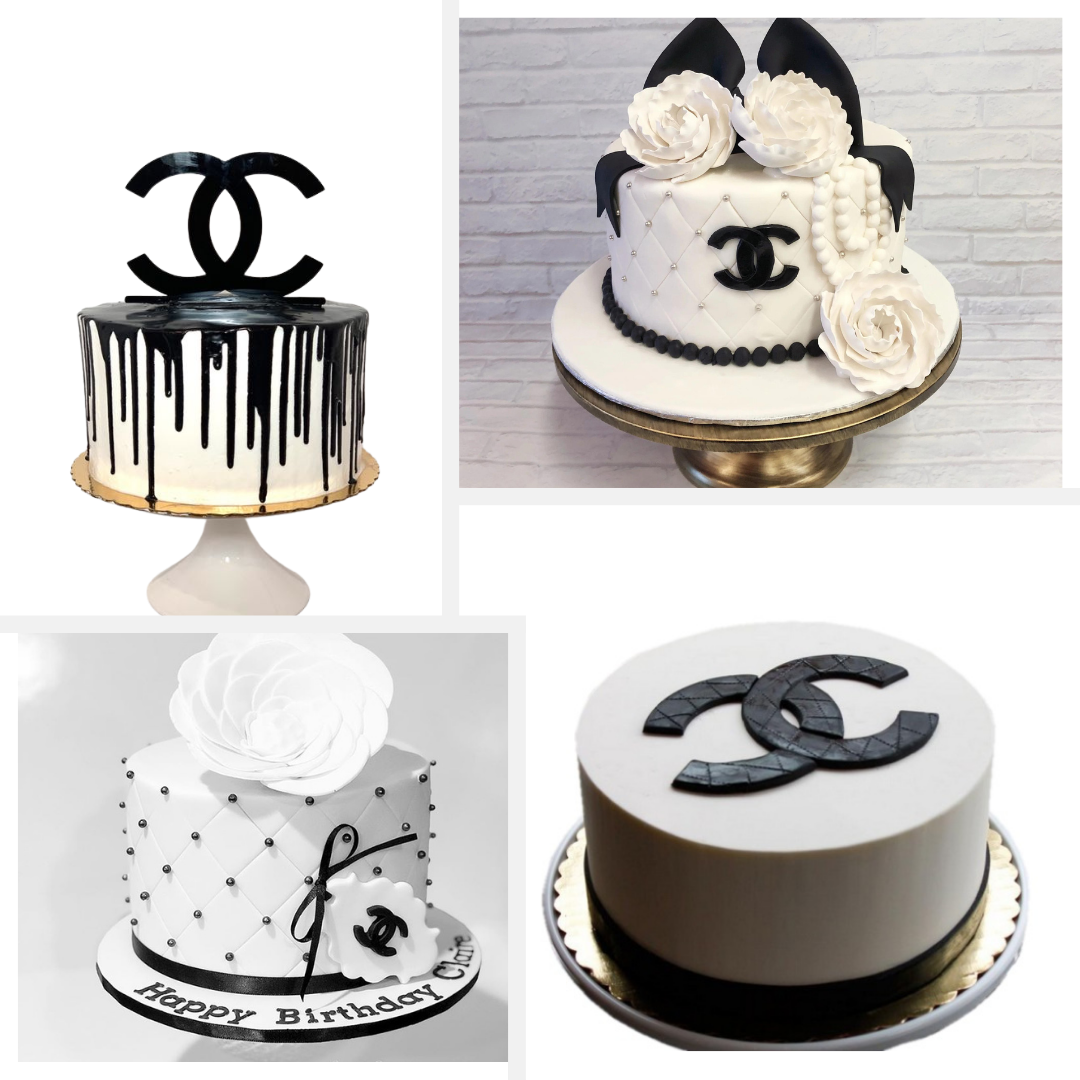 Trendy Chanel Cakes: Runway-Inspired Dessert Delights Classic Chanel Logo Cake