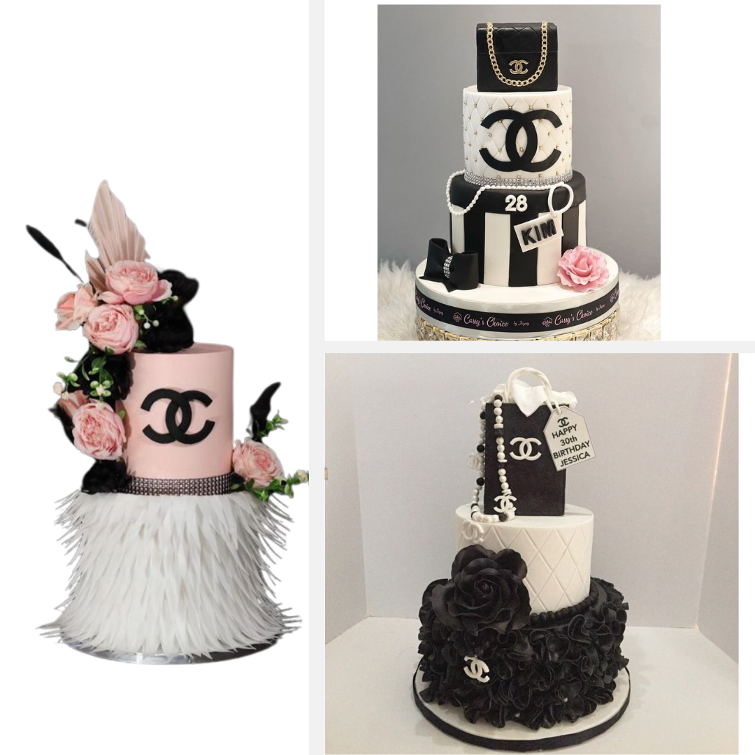 Trendy Chanel Cakes: Runway-Inspired Dessert Delights Feather Boa Cake