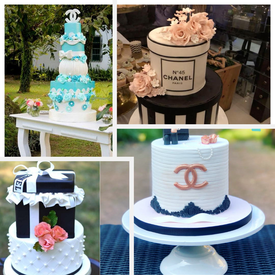 Trendy Chanel Cakes: Runway-Inspired Dessert Delights Garden Party Cake with Chanel Touches