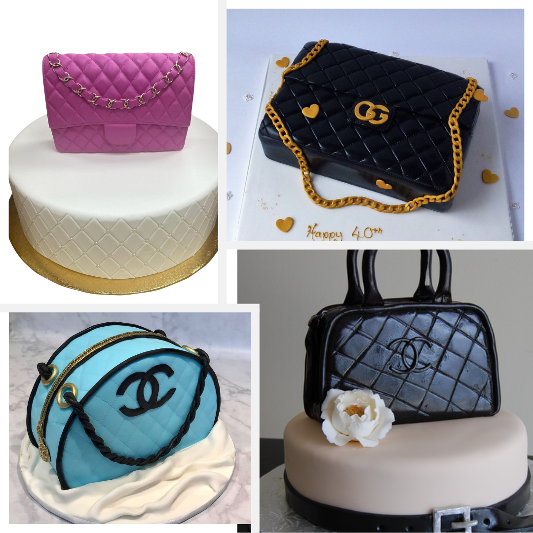 Trendy Chanel Cakes: Runway-Inspired Dessert Delights Quilted Handbag Cake