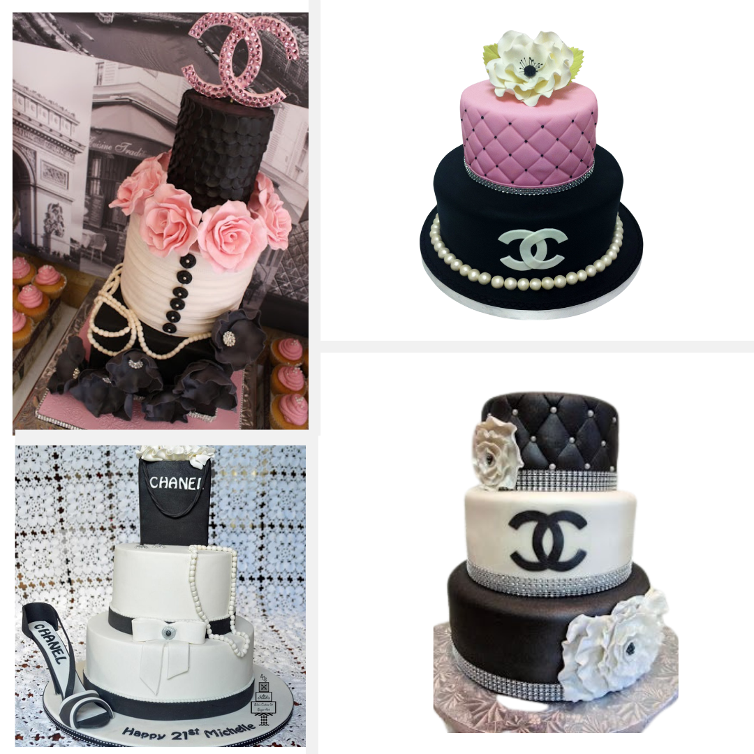 Trendy Chanel Cakes: Dessert Delights Victorian Ispirato ispirato alla passerella