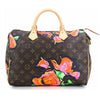 louis vuitton speedy roses with pink flowers bag limited edition