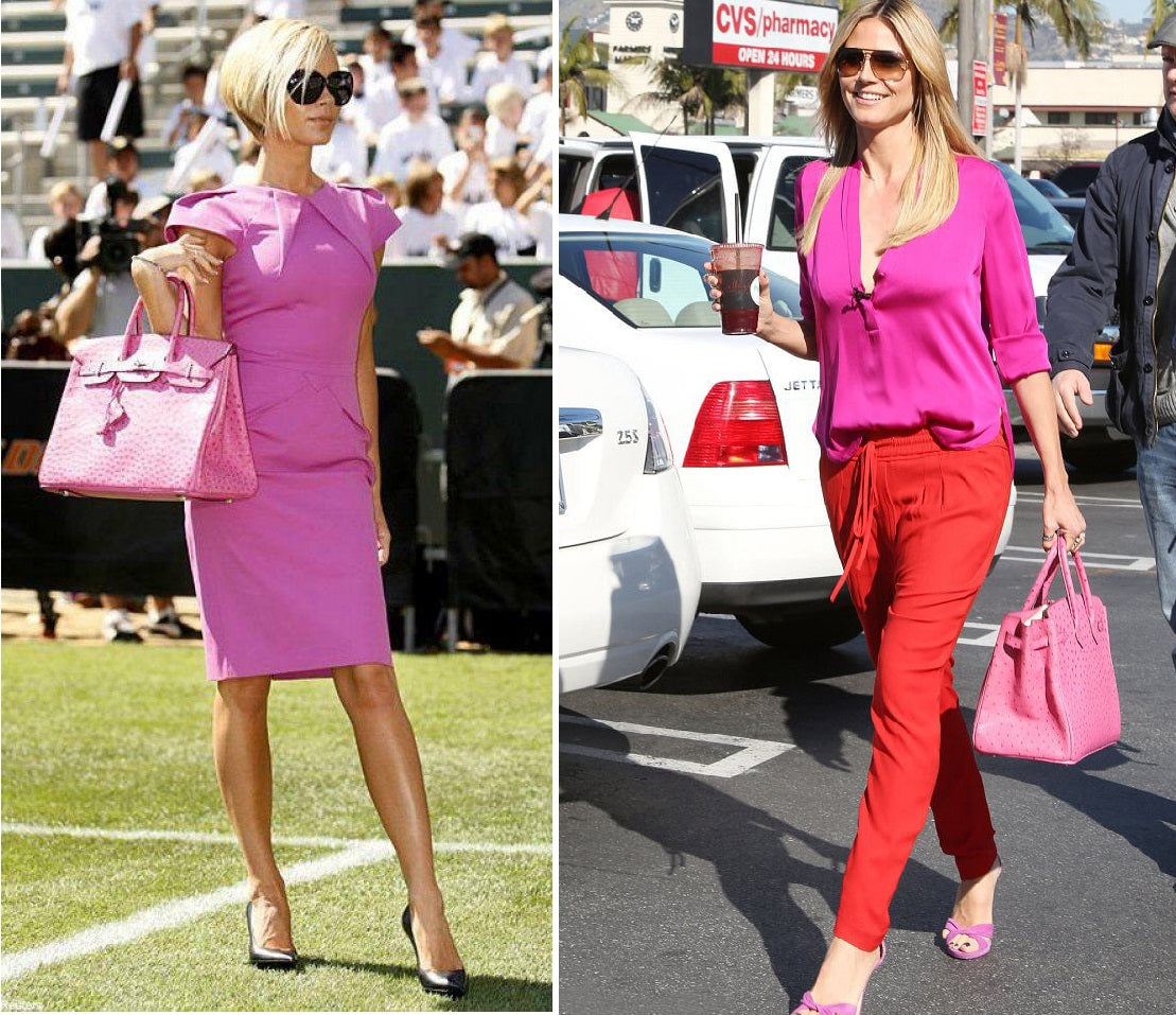 Victoria Beckham Heidi Klum Hermes Ostrich Birkin