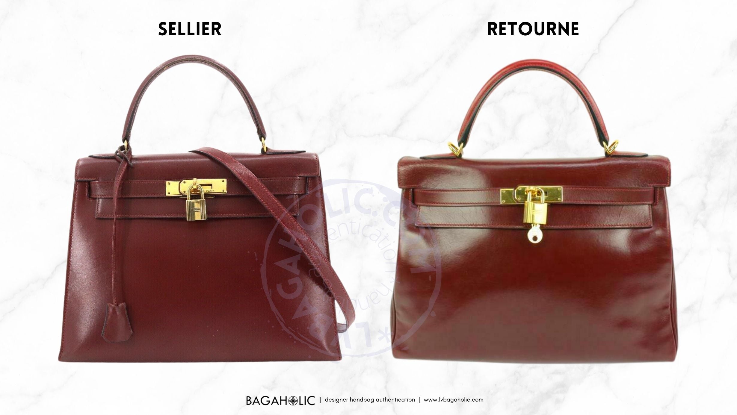 hermes kelly sellier vs retourne comparison