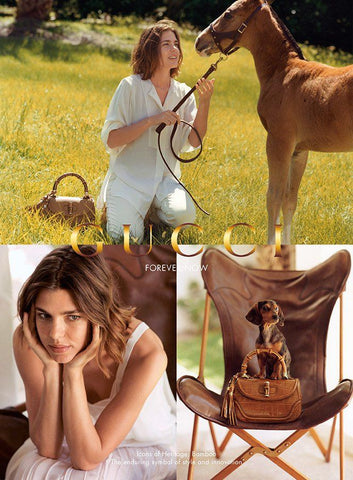 Charlotte Casiraghi fronts 2013 Gucci campaign bamboo bag
