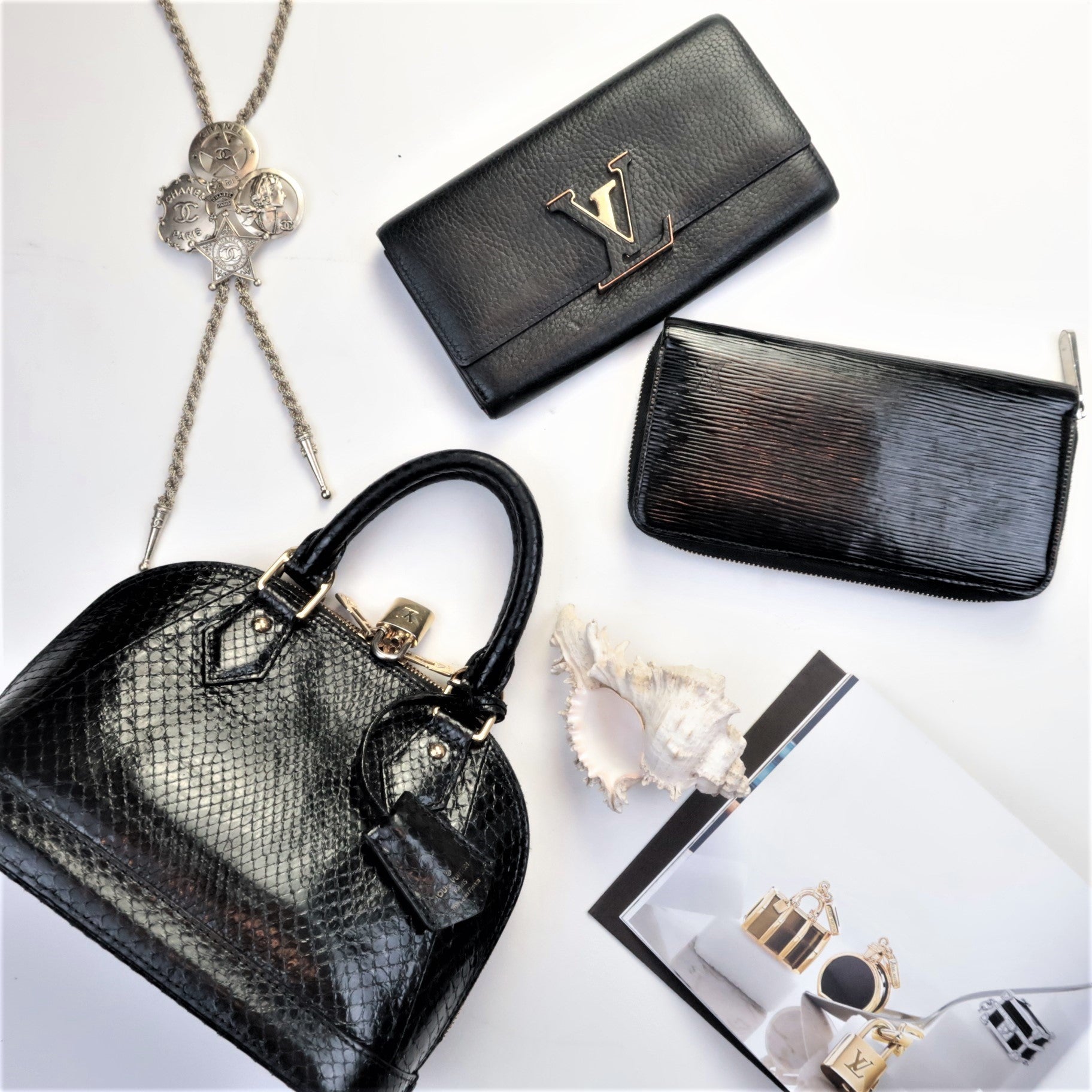 Louis Vuitton Classics: Louis Vuitton Alma Reference Guide black alma bb python