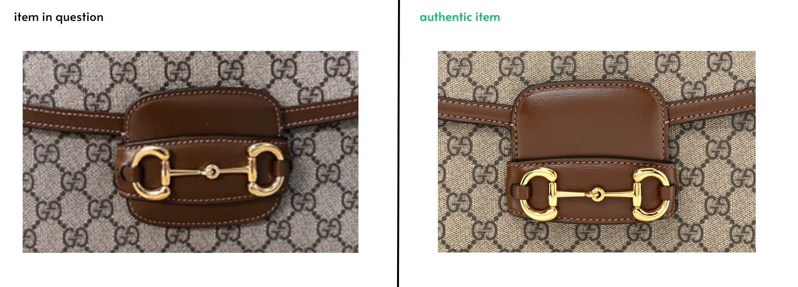 authenticating gucci horsebit bag hardware