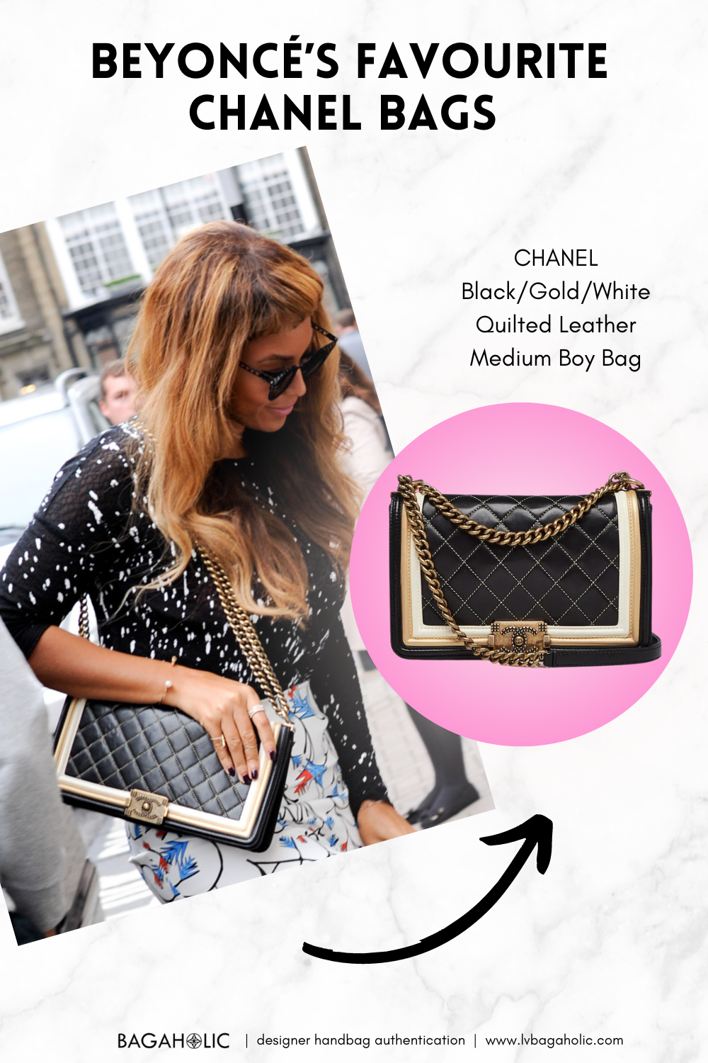 100 Celebs and Their Favorite Chanel Bags beyonce chanel boy bag celebsPart1