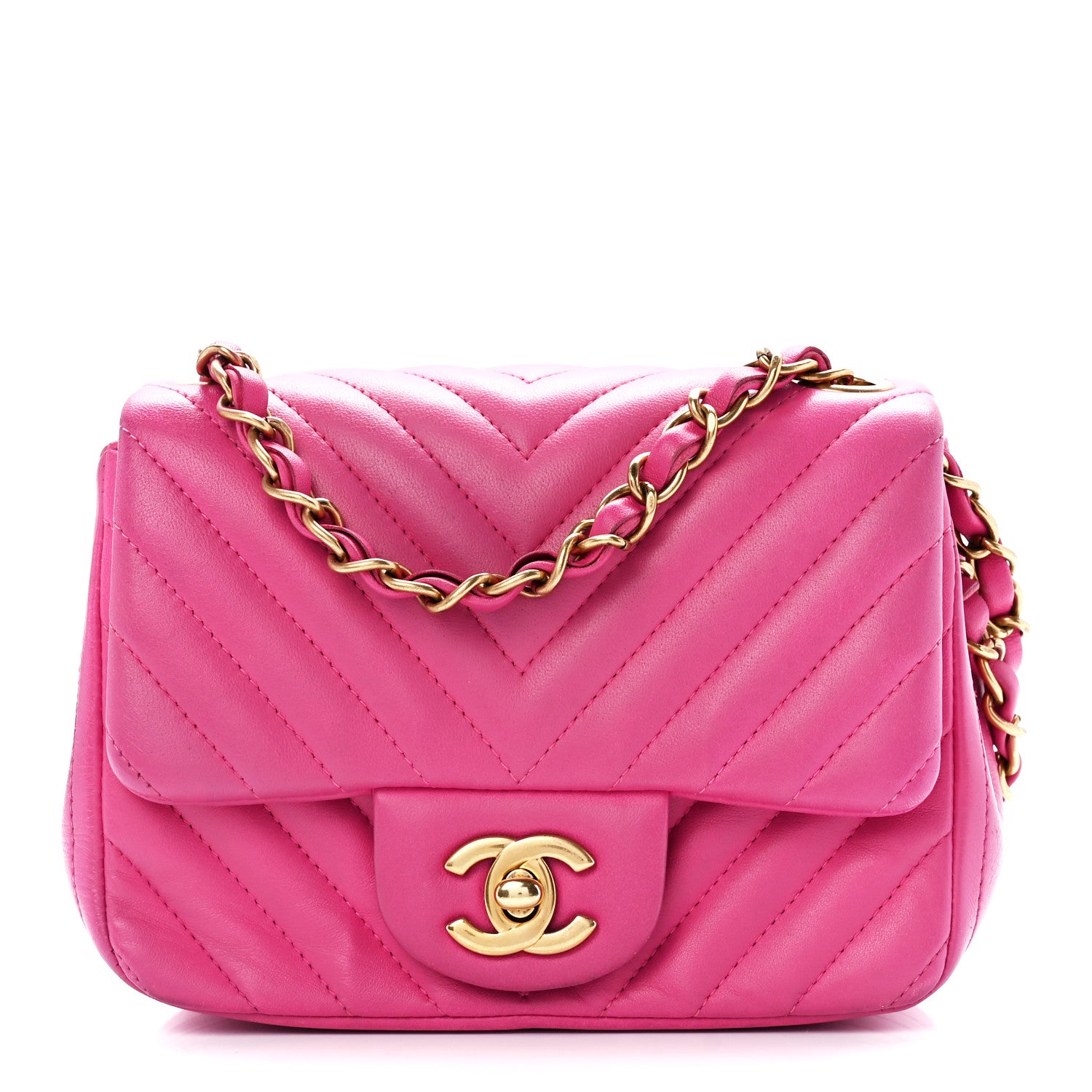 chanel caviar vs lambskin classic flap in lambskin pink