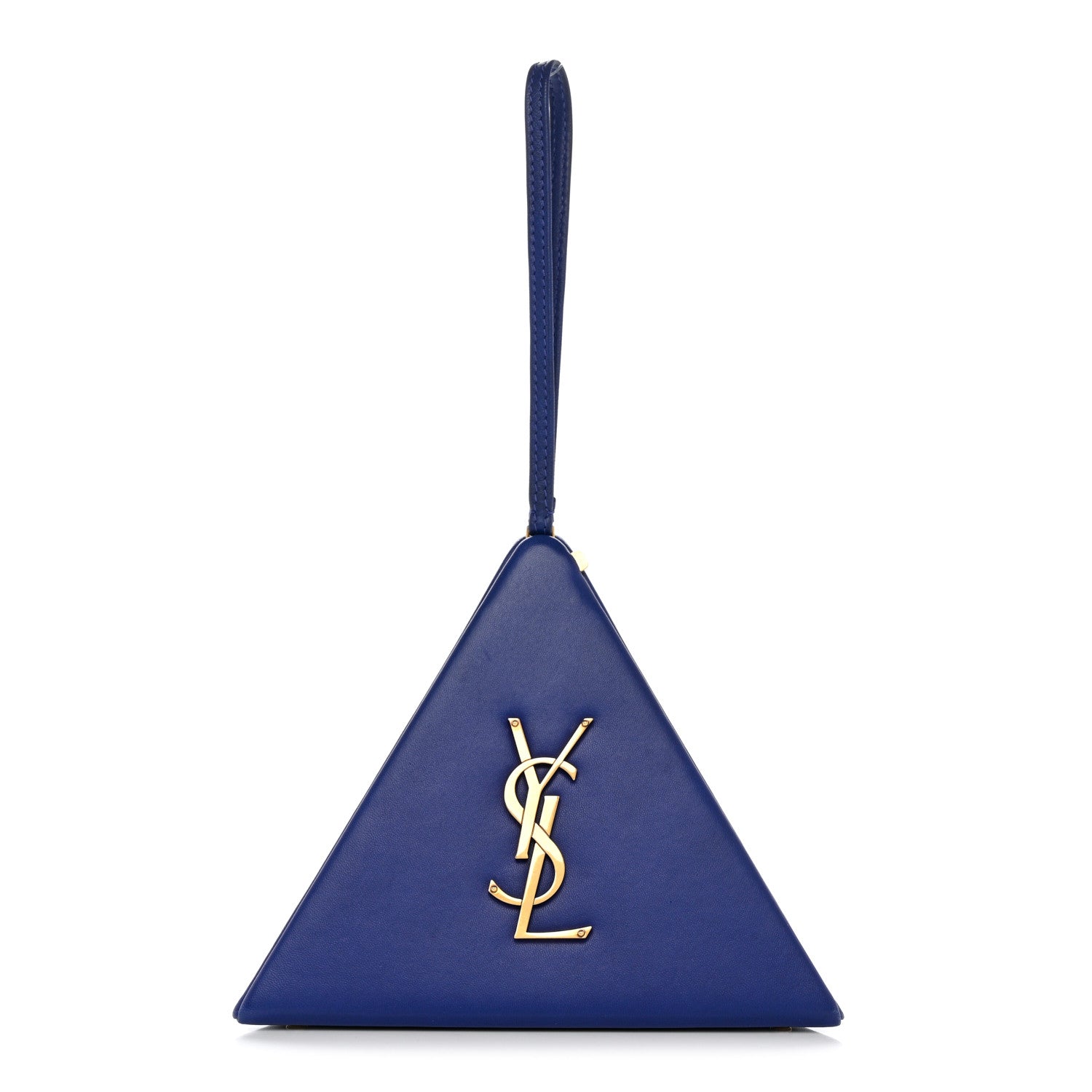 Azul de pirámide de piel de cordero más barato YSL
