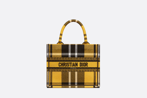 dior Yellow and Black Check'n'Dior Embroidery