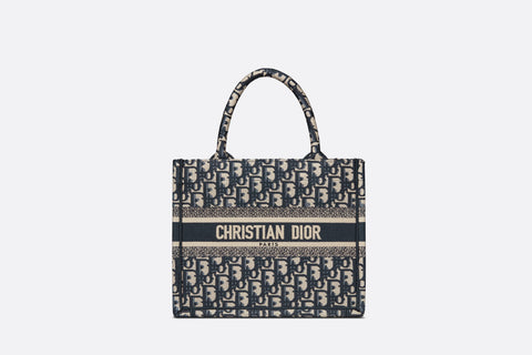 Dior Libro Tote Oblique Canvas Logotipo pequeño