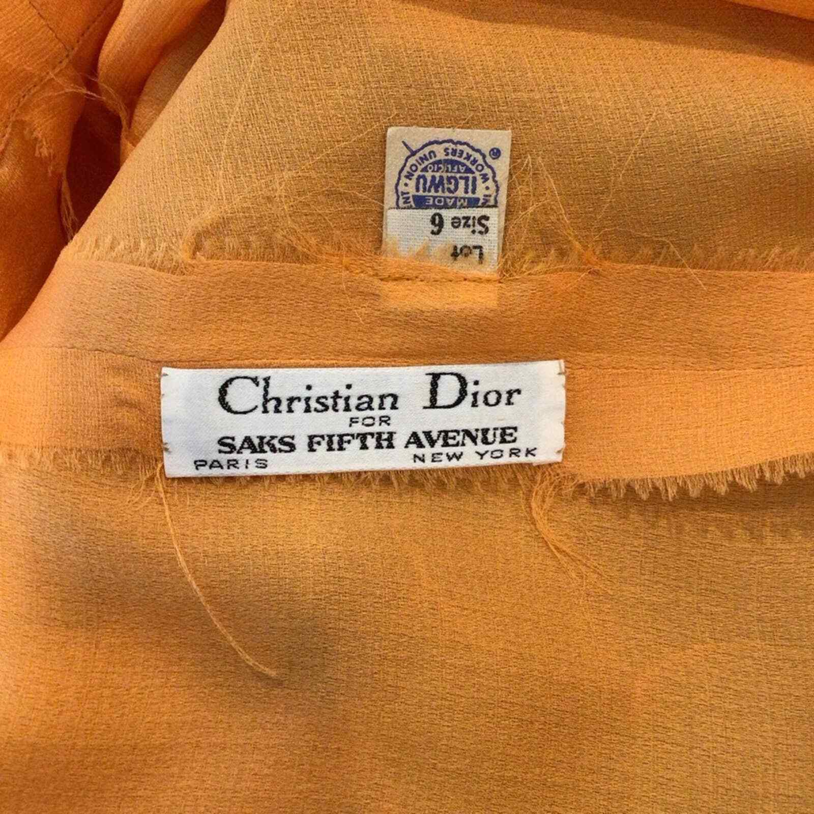 dior vintage clothing labels