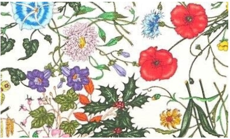 gucci flora pattern print