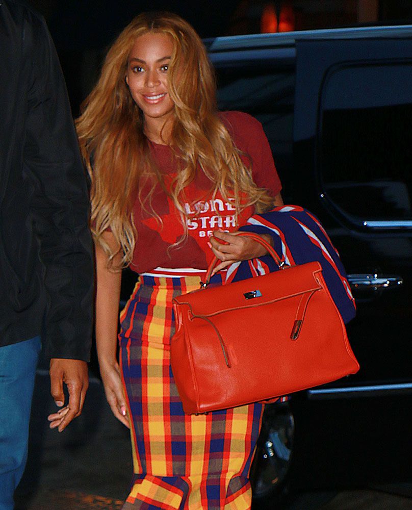 hermes kelly beyonce celebrities outfit