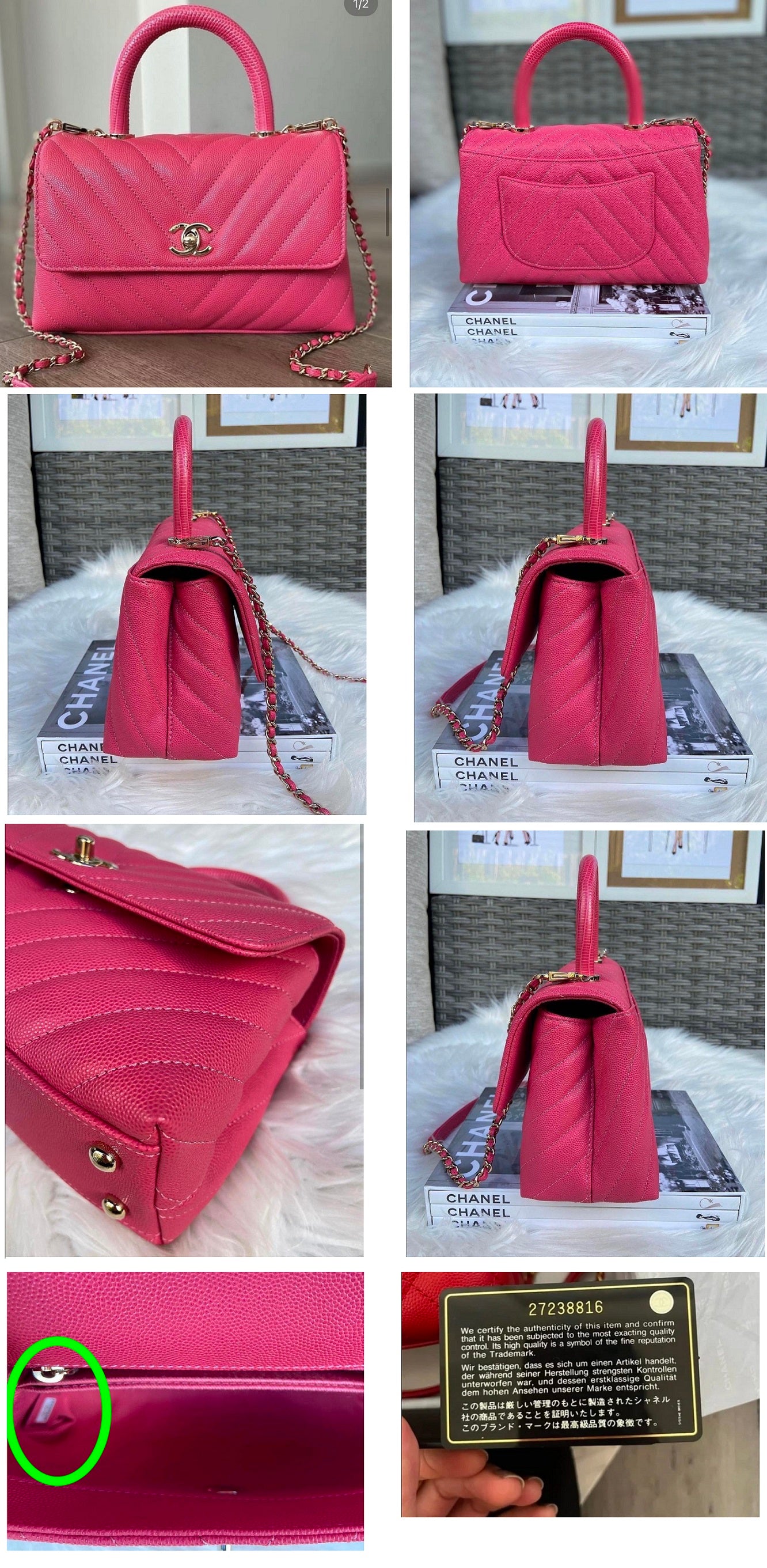 How To Spot A Fake Chanel Coco Handle Bag – Bagaholic