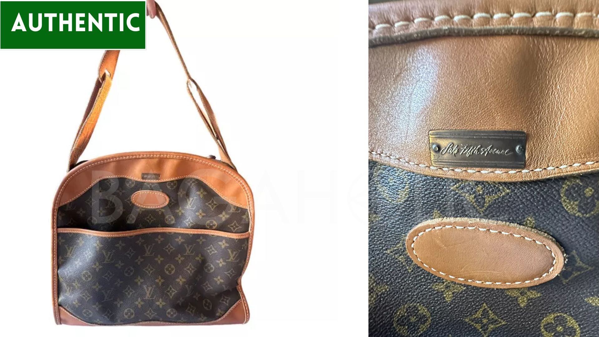 Come capire se una borsa vintage Louis Vuitton è reale - LV Saks degli anni '70