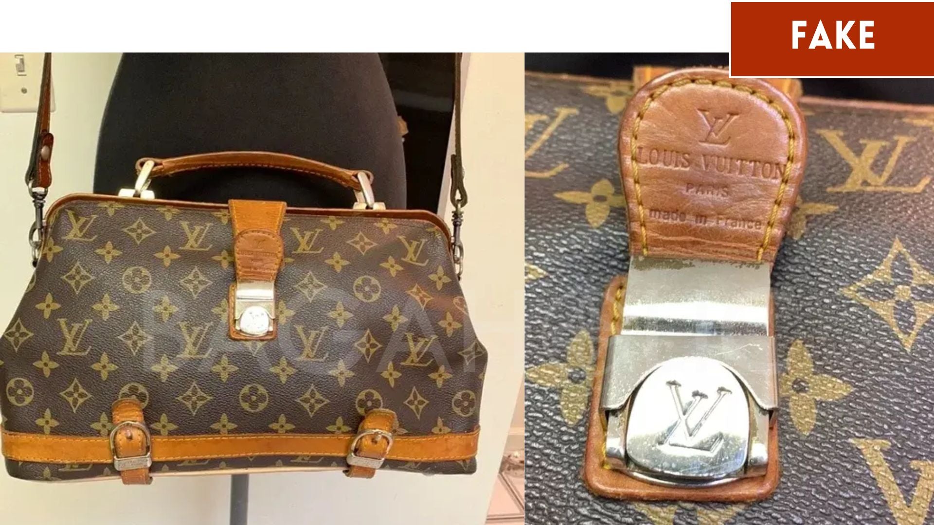 Come capire se Louis Vuitton vintage è autentico - hardware falso