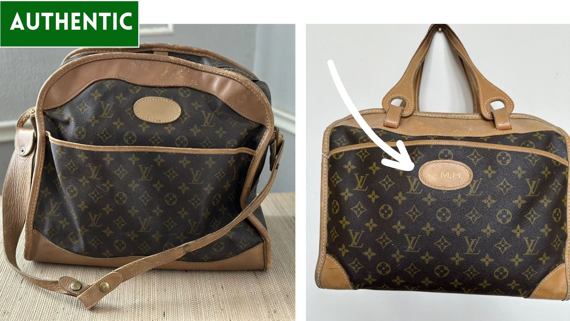 Come capire se Louis Vuitton vintage è reale o falso timbratura calda