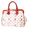 louis vuitton watercolor frame speedy with pink bag