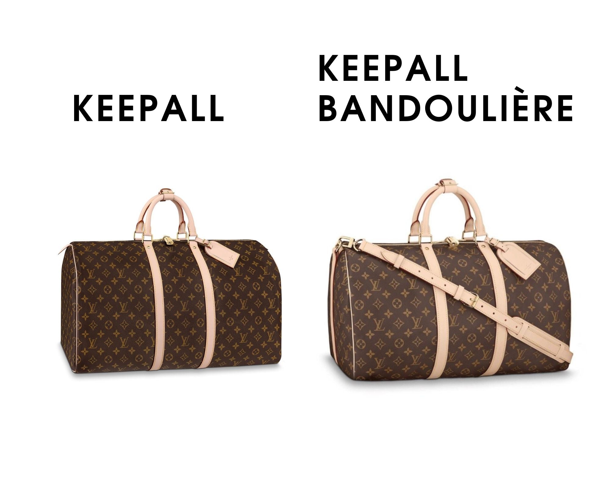 What Size Louis Vuitton Keepall Should I get? Keepall vs Keepall badouliere