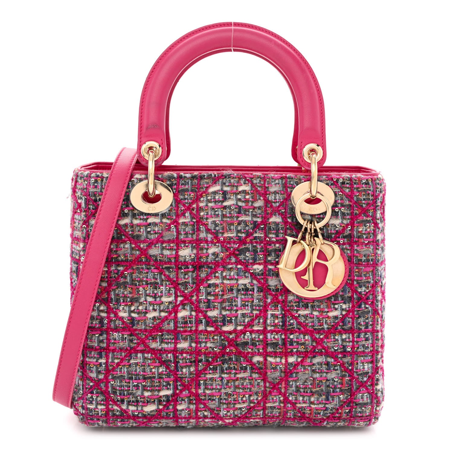 lady dior bag in tweed