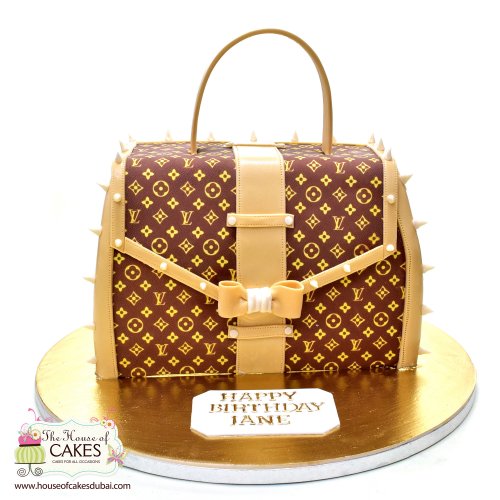 louis vuitton bag cake birthday