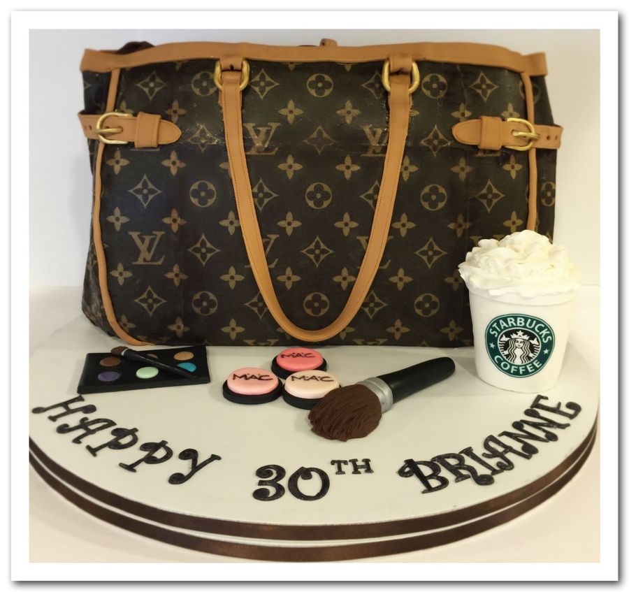 louis vuitton bag cake