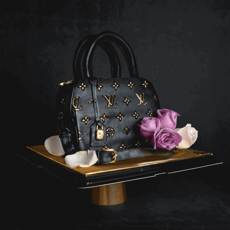 Louis Vuitton handbag / purse cake - Decorated Cake by - CakesDecor