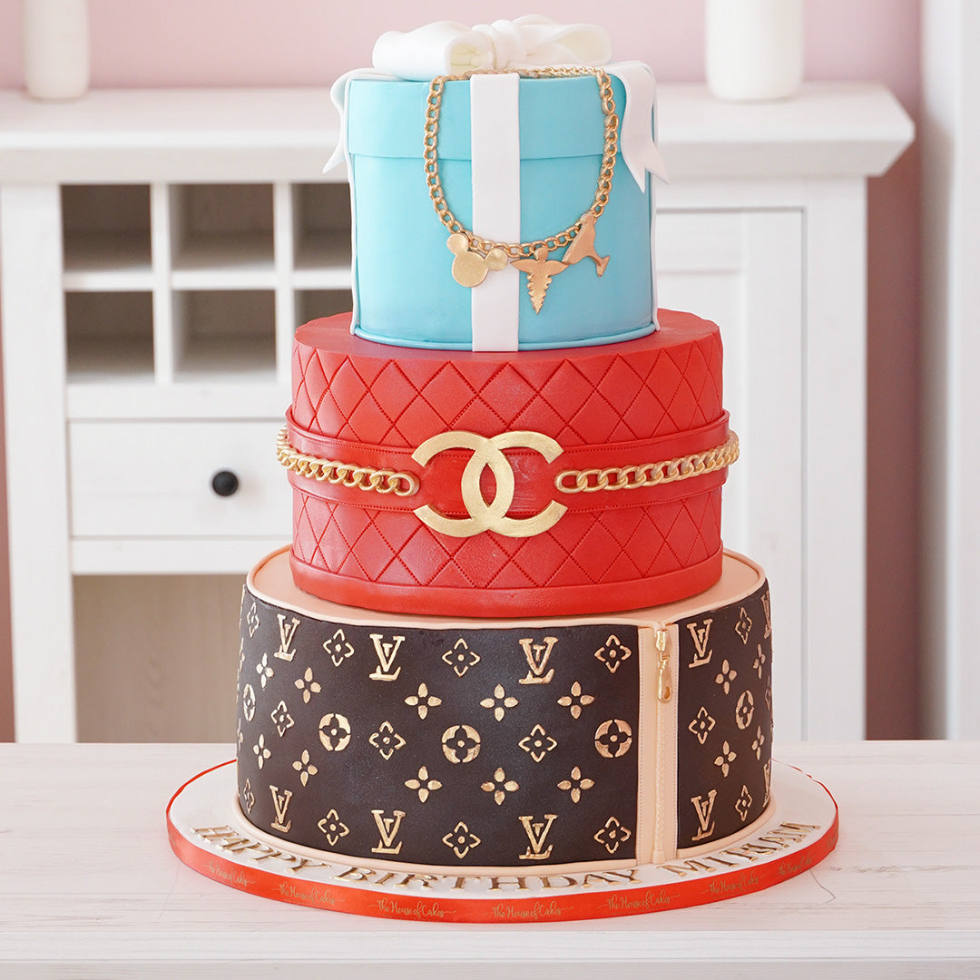 Louis Vuitton Logo Birthday Cake!