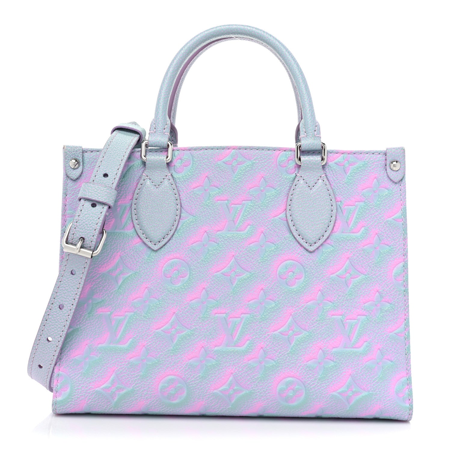 louis vuitton iridescent bags collection price onthego pink