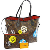 louis vuitton neverfull black handles world tour with pouch