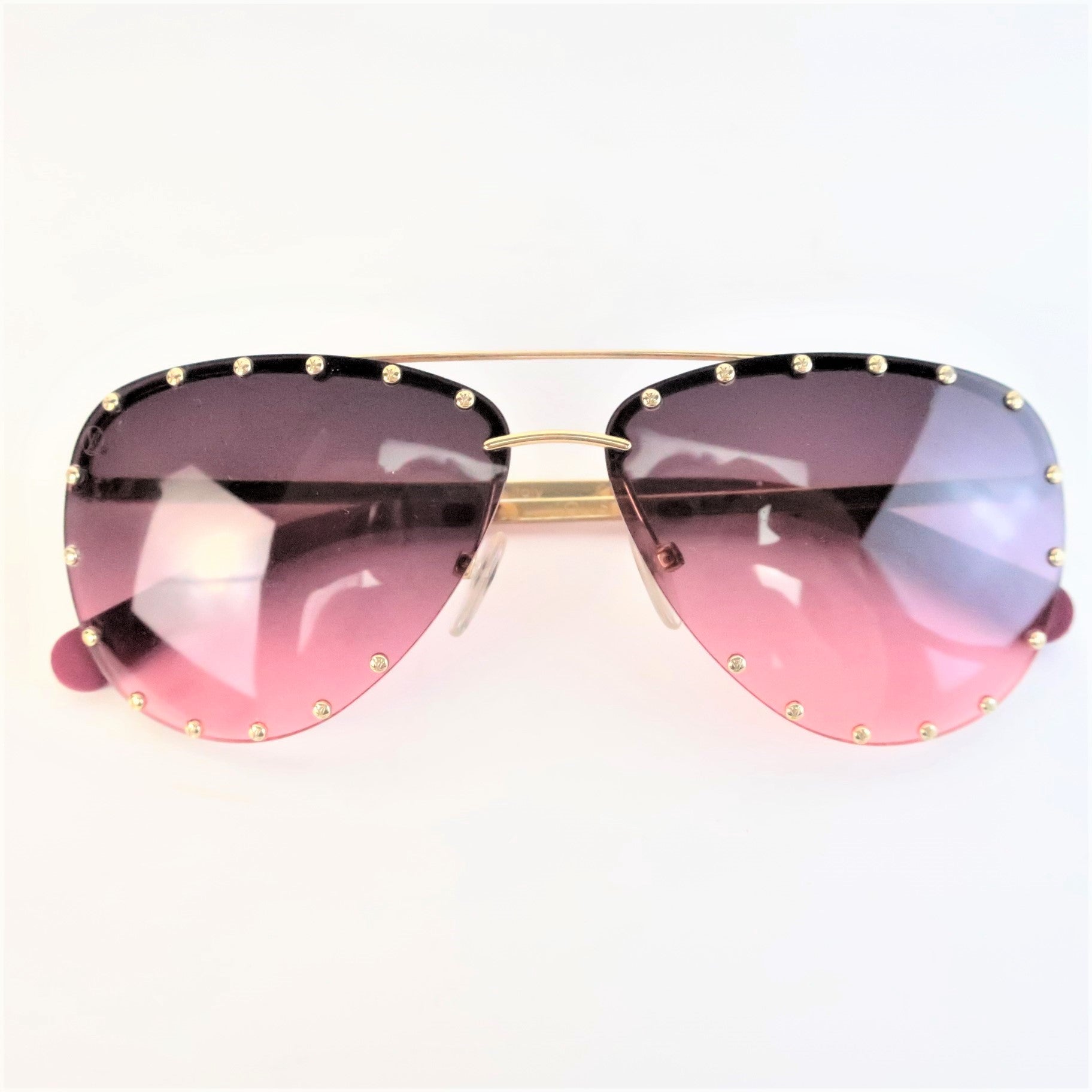 LOUIS VUITTON The Party Aviator Sunglasses Black