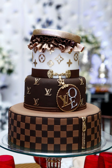louis vuitton wedding cake