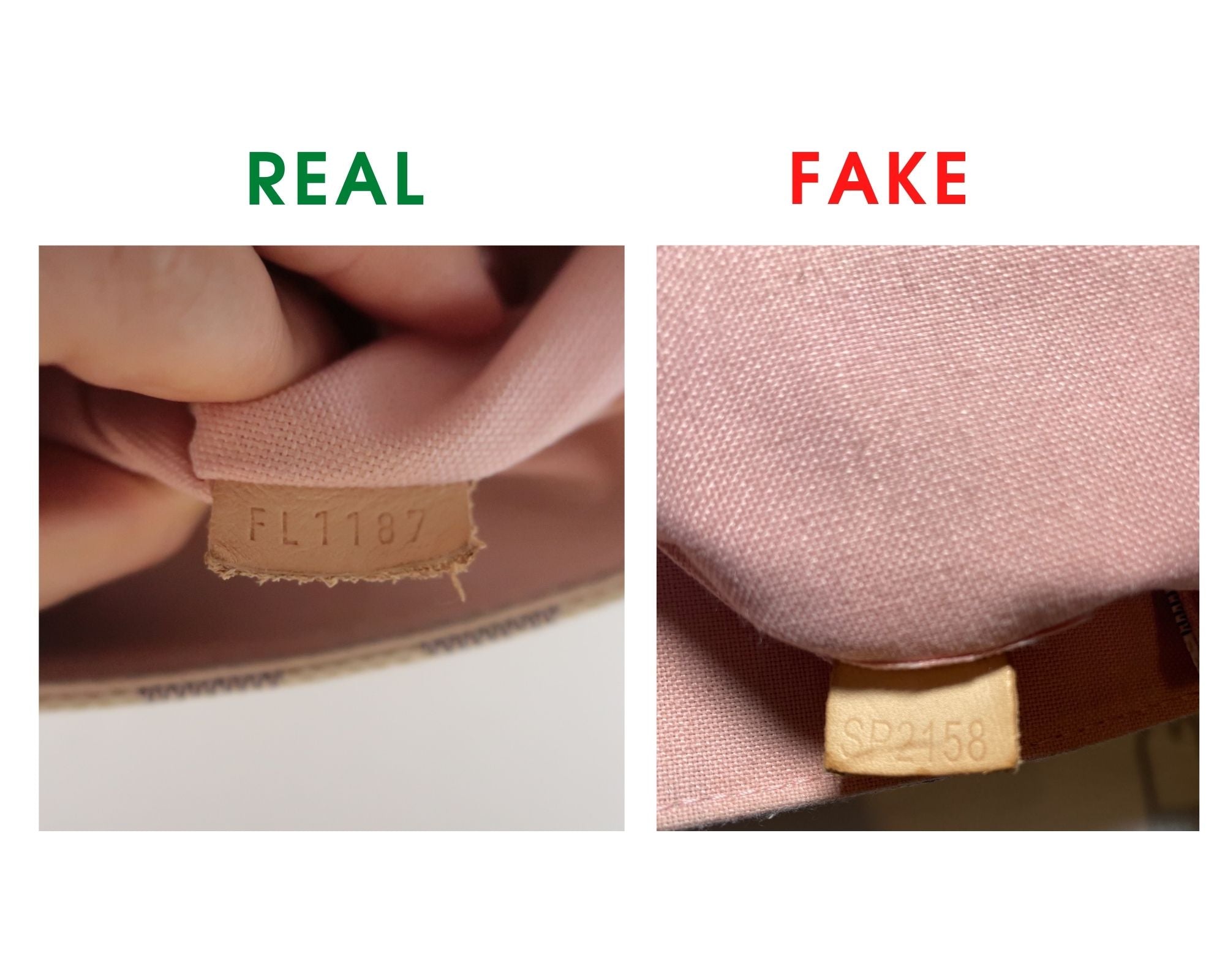 Revisión de la bolsa de Louis Vuitton Croisette y comparación real VS Fake Comparish (con fotos reales) Código de fecha