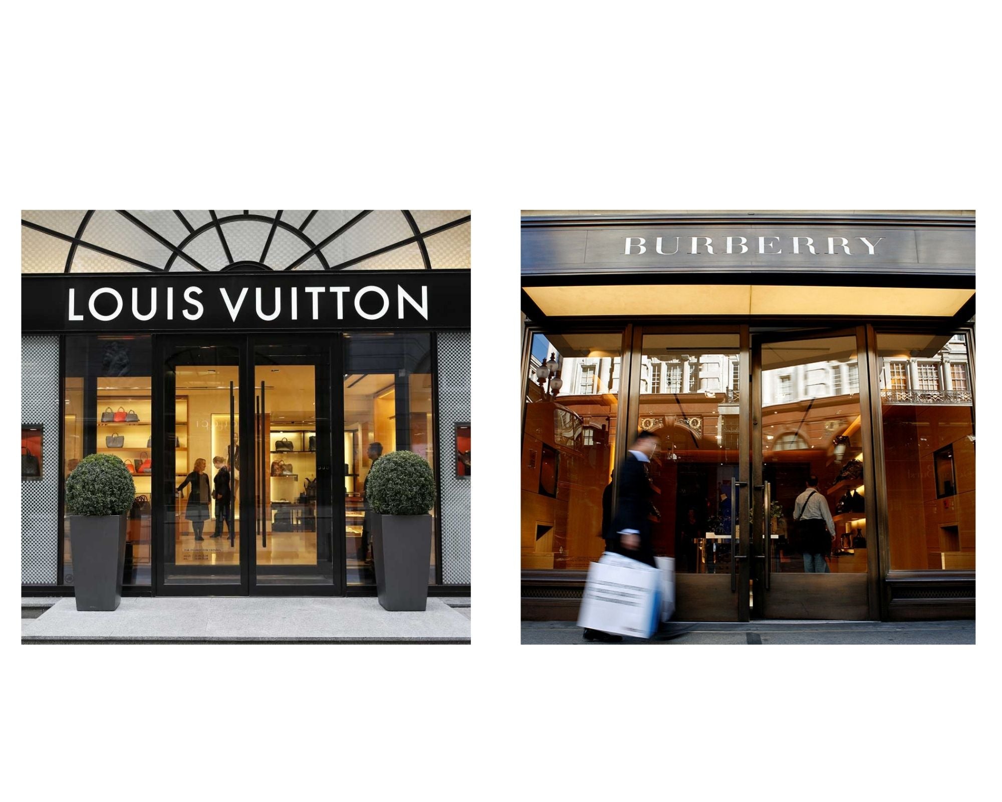 Quelle marque est la meilleure : boutiques Louis Vuitton vs Burberry