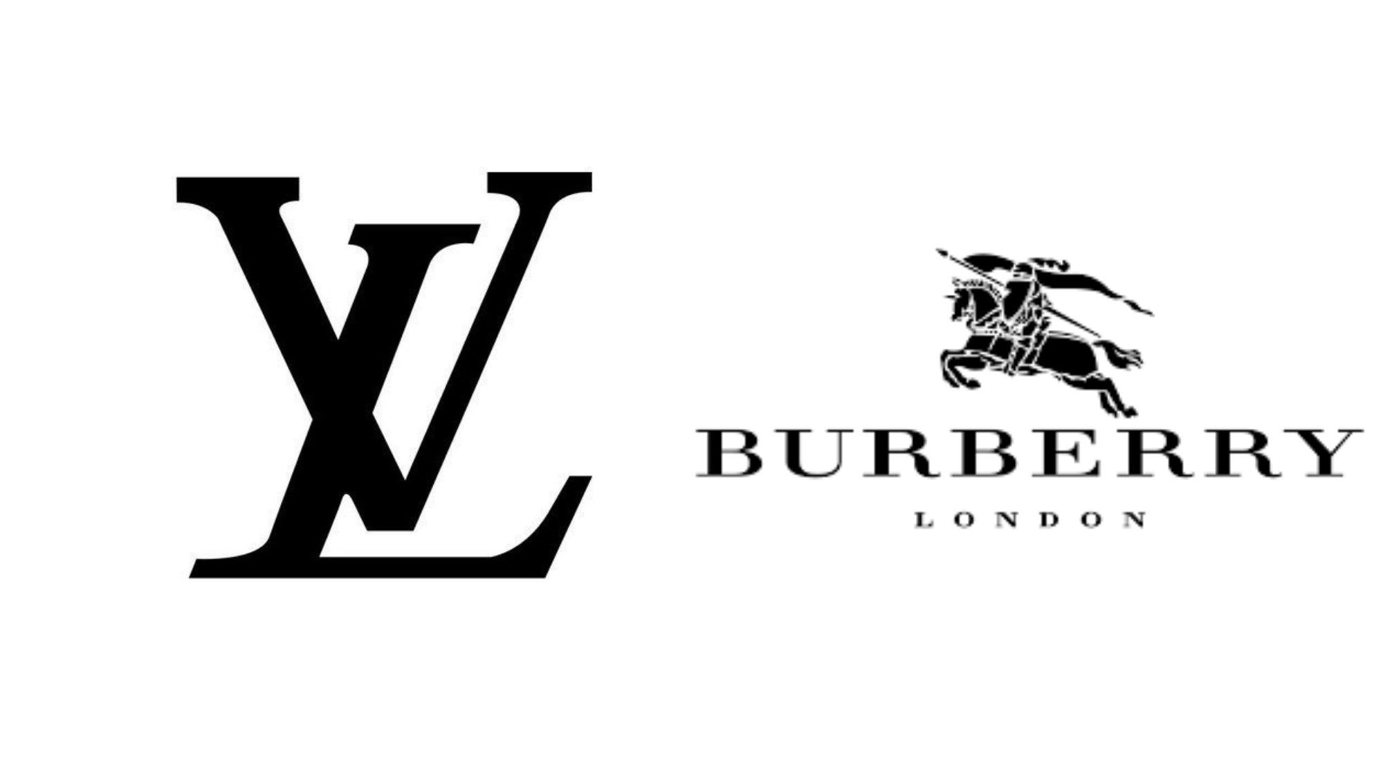 Qué marca es mejor: Louis Vuitton vs Burberry logo