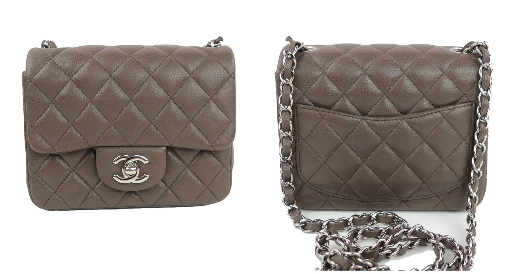 Chanel Red Quilted Patent Leather Classic Square Mini Flap Bag - Yoogi's  Closet