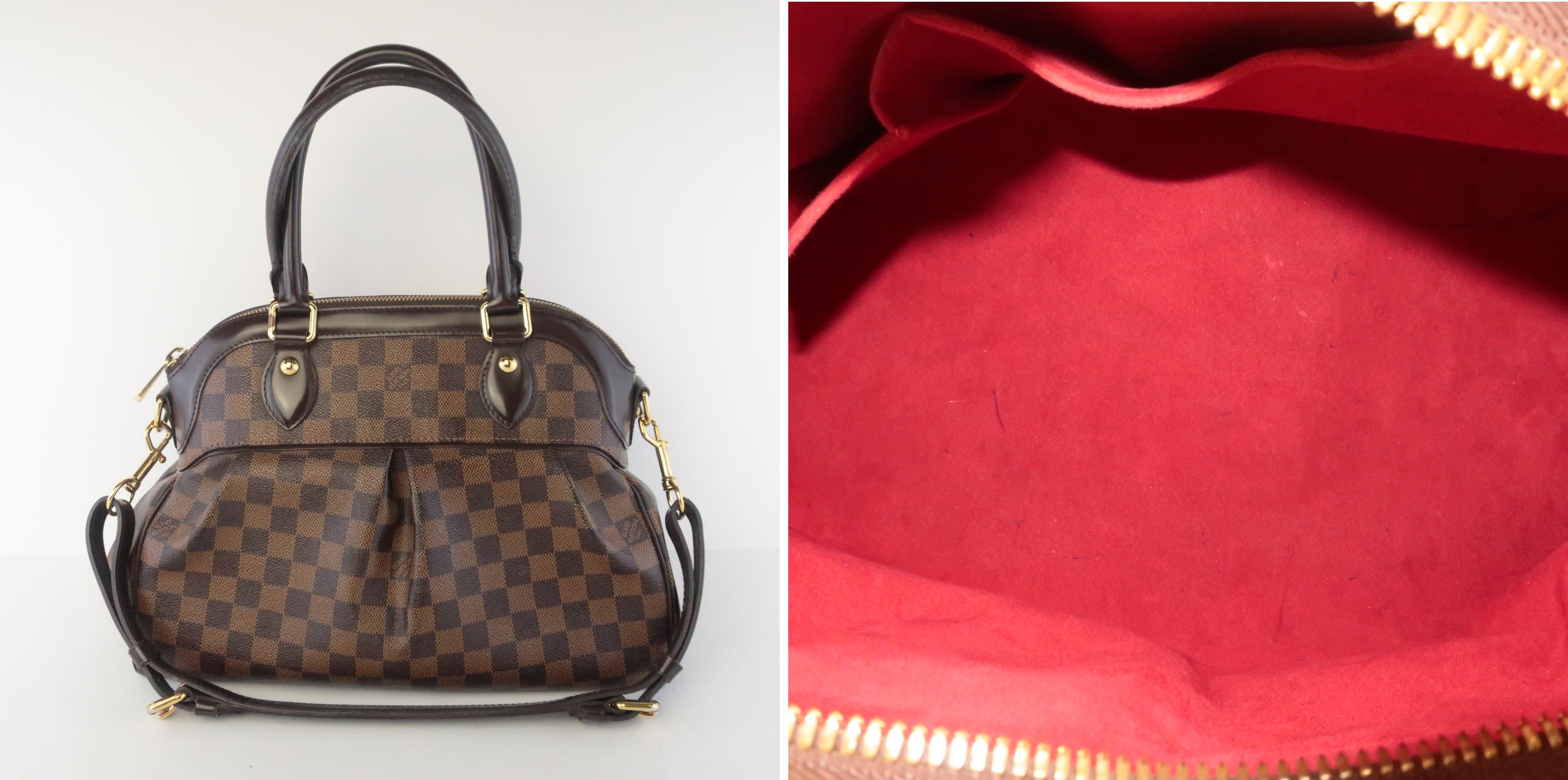 Louis Vuitton Handbag Red Inside