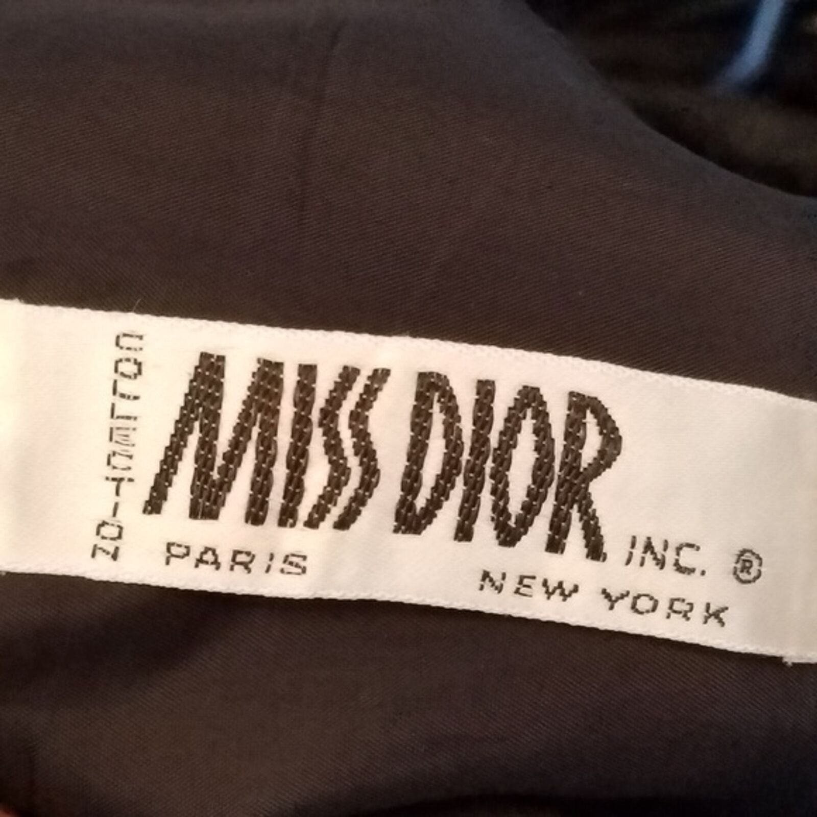 union tag miss dior vintage collection