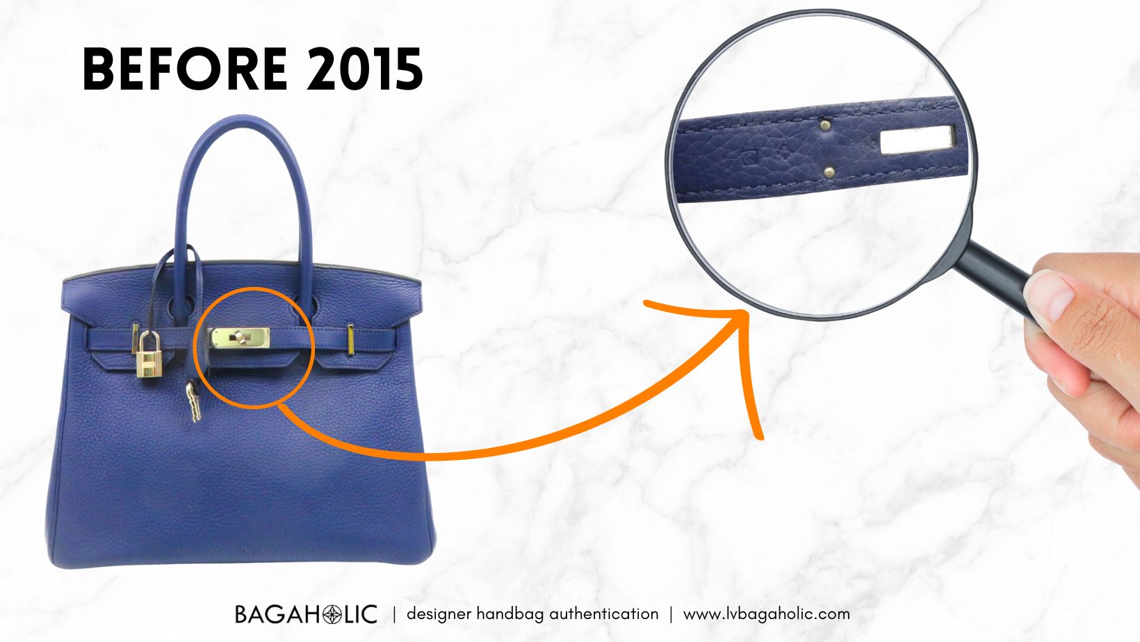 Posizione del francobollo vintage Hermes Birkin