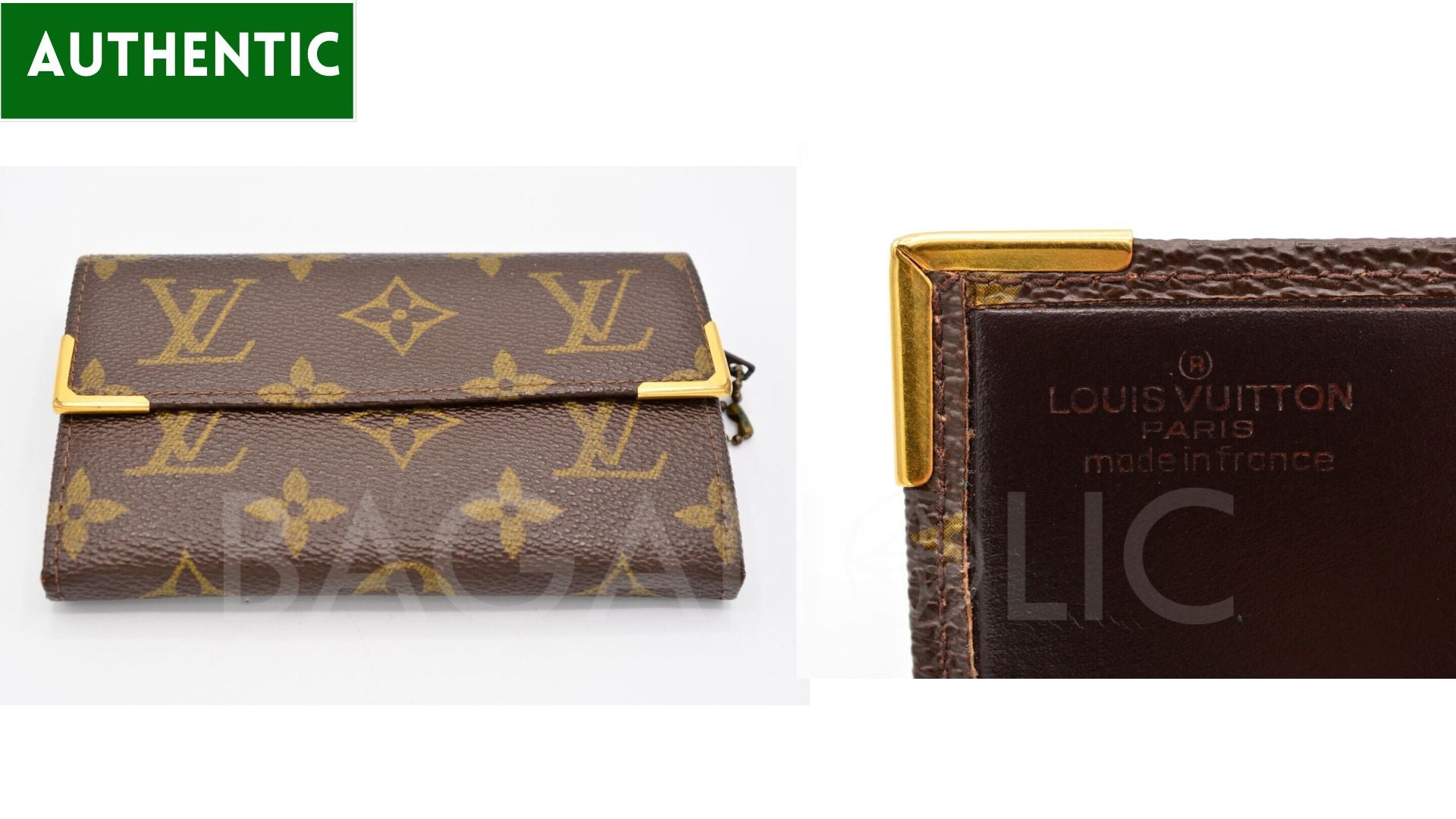 vintage louis vuitton wallet heat stamp