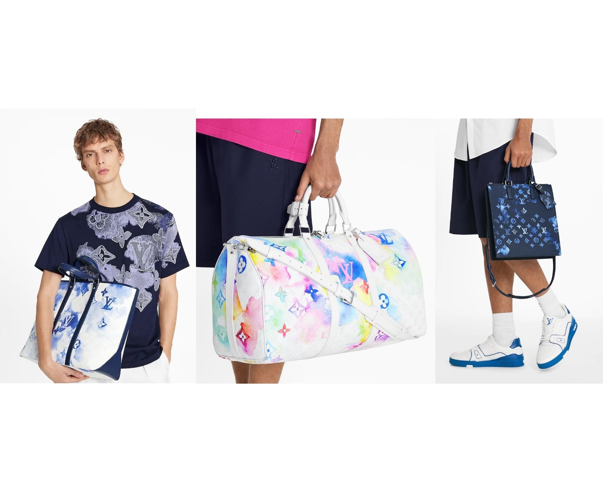 Louis Vuitton Summer 2021 Men's Watercolor Collection Shark Bag