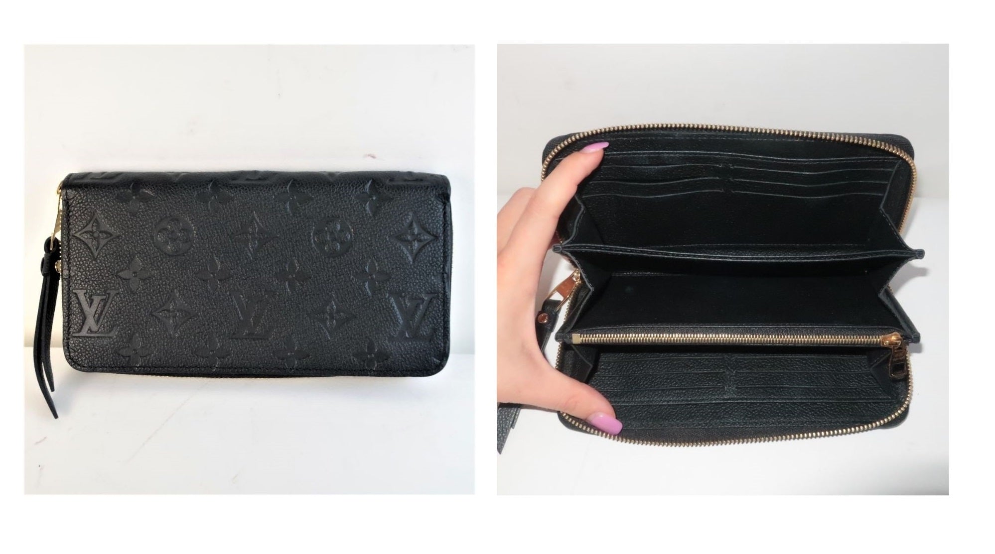 cartera louis vuitton para mujer negra